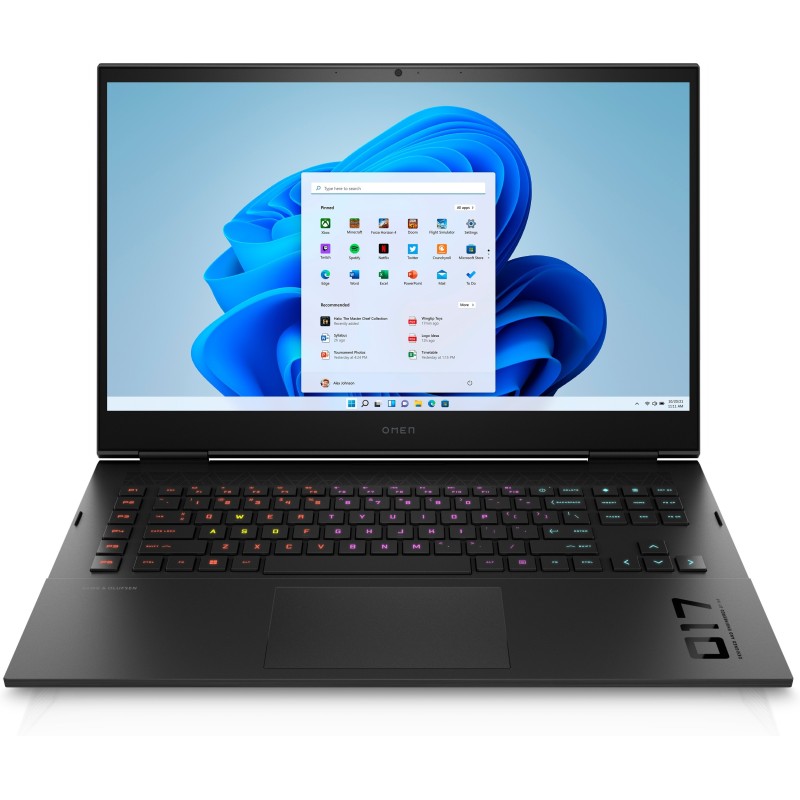OMEN by HP 17-ck1030nf Intel® Core™ i7 i7-12700H Ordinateur portable 43,9 cm (17.3") Quad HD 16 Go DDR5-SDRAM 1 To SSD NVIDIA OMEN by HP 17-ck1030nf Intel® Core™ i7 i7-12700H Ordinateur portable 43,9 cm (17.3") Quad HD 16 Go DDR5-SDRAM 1 To SSD NVIDIA