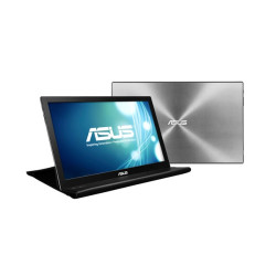 ASUS MB168B écran plat de PC 39,6 cm (15.6") 1366 x 768 pixels WXGA LED Noir, Argent