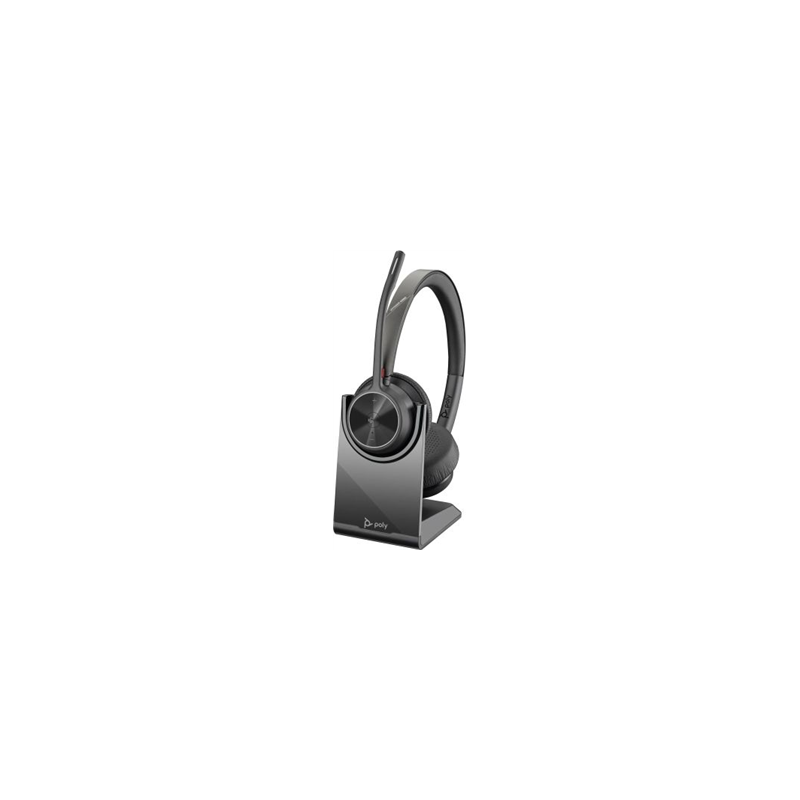 Poly Voyager 4320 USB-C Headset +BT700 dongle +Charging Stand / Gar 2 ans HP