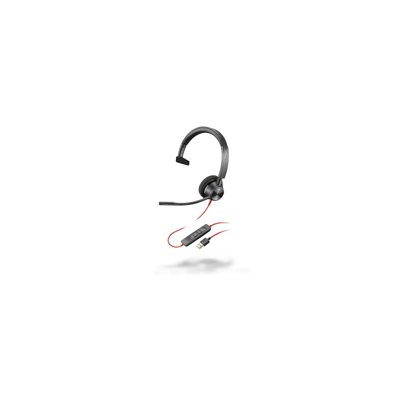 HP Poly Blackwire 3310 - Blackwire 3300 series - micro-casque-sur-oreille/Gar 2