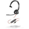 HP Poly Blackwire 3310 - Blackwire 3300 series - micro-casque-sur-oreille/Gar 2