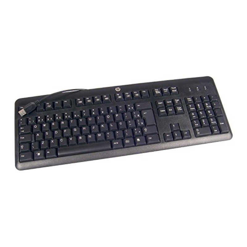 HP 672647-L33 clavier USB QWERTY US International Noir