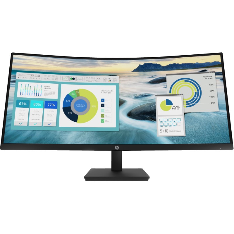 HP P34hc G4 86,4 cm (34") 3440 x 1440 pixels Quad HD LED Noir