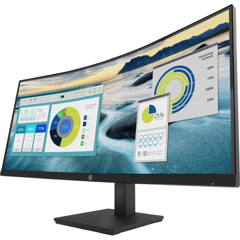 HP P34hc G4 86,4 cm (34") 3440 x 1440 pixels Quad HD LED Noir