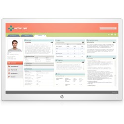 HP Healthcare Edition HC241 61 cm (24") 1920 x 1200 pixels WUXGA LED Blanc