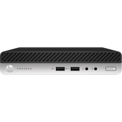 HP ProDesk 400 G4 i3-8100T mini PC Intel® Core™ i3 4 Go DDR4-SDRAM 128 Go SSD Windows 10 Pro Noir, Argent