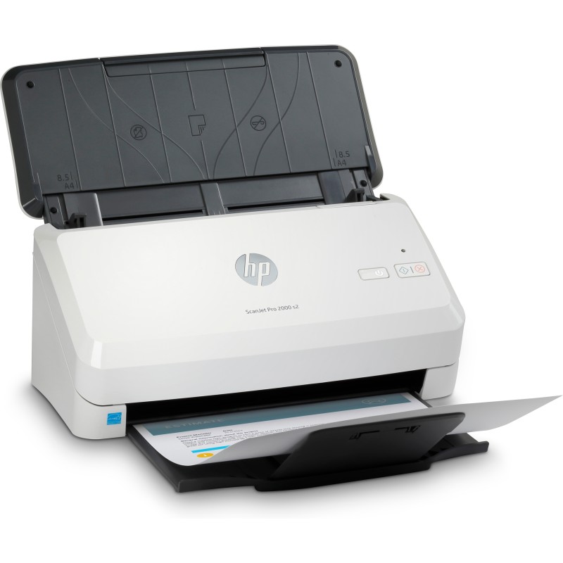 HP Scanjet Pro 2000 s2 Sheet-feed Scanner Alimentation papier de scanner 600 x 600 DPI A4 Noir, Blanc