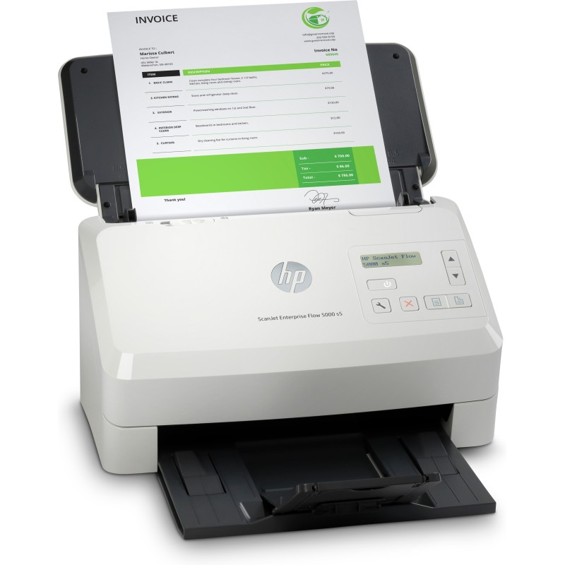 HP Scanjet Enterprise Flow 5000 s5 Alimentation papier de scanner 600 x 600 DPI A4 Blanc