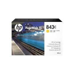 HP Cartouche d'encre PageWide XL 843C jaune de 400 ml