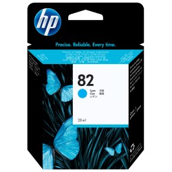 HP DesignJet 82 cartouche d'encre cyan, 69 ml