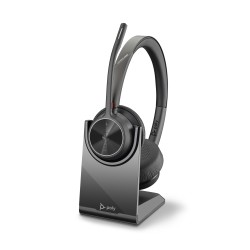 POLY Voyager 4320 UC Casque Sans fil Arceau Bureau Centre d'appels USB Type-C Bluetooth Socle de chargement Noir