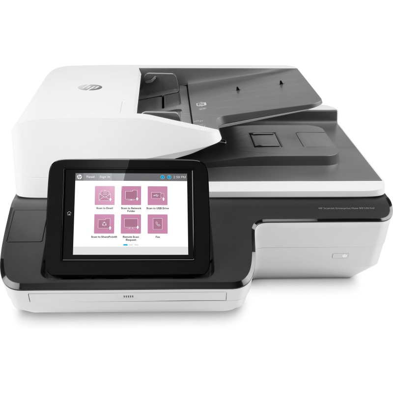 HP Scanjet Enterprise Flow N9120 fn2 Numériseur à plat et adf 600 x 600 DPI A3 Noir, Blanc HP Scanjet Enterprise Flow N9120 fn2 Numériseur à plat et adf 600 x 600 DPI A3 Noir, Blanc