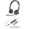 POLY Micro-casque Blackwire 3325 stéréo USB-C + connexion 3,5 mm + adaptateur USB-C A